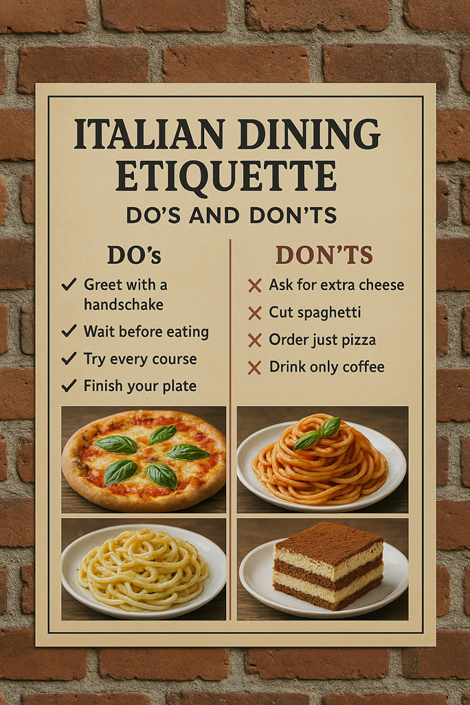 Italian Dining Etiquette: Do’s and Don’ts at the Dinner Table